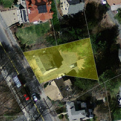 47 Woodward St, Newton MA 02461-1536 aerial view