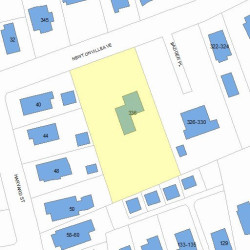 336 Newtonville Ave, Newton MA 02460-2012 plot plan
