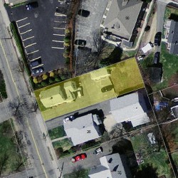 22 Elm St, Newton MA  02465-1806 aerial view