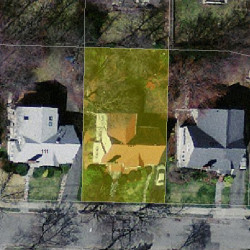 107 Parker Ave, Newton MA  02461-1814 aerial view