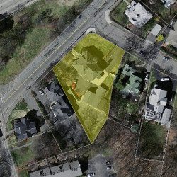 38 Lowell Ave, Newton MA 02460-1615 aerial view