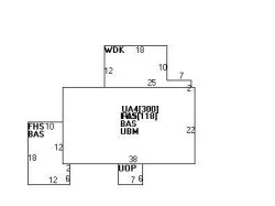24 Moreland Ave, Newton MA  02459-2115 floor plan