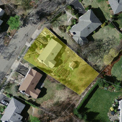 35 Cross Hill Rd, Newton MA 02459-3119 aerial view