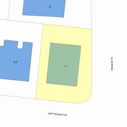 3 Nottingham St, Newton MA 02459-1614 plot plan