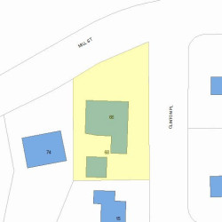 66 Mill St, Newton MA 02459-1126 plot plan