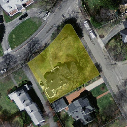 54 Temple St, Newton MA 02465-2307 aerial view