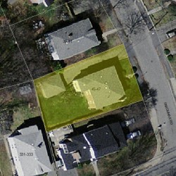 45 Farquhar Rd, Newton MA  02460-2007 aerial view