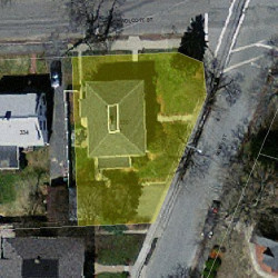 330 Wolcott St, Newton MA 02466-1510 aerial view
