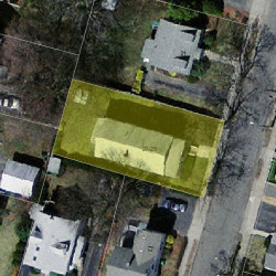 29 Talbot St, Newton MA  02465-1617 aerial view