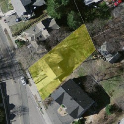 62 Cypress St, Newton MA 02459-2204 aerial view