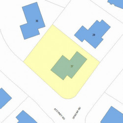 37 Dorcar Rd, Newton MA 02459 plot plan