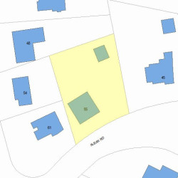 55 Alban Rd, Newton MA 02468-1934 plot plan