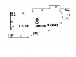 160 Dartmouth St, Newton MA  02465-2839 floor plan