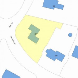 237 Franklin St, Newton MA 02458-2324 plot plan