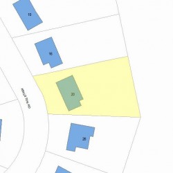 20 Kingston Rd, Newton MA 02461-1014 plot plan