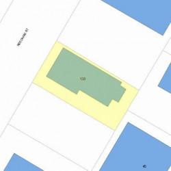 138 Needham St, Newton MA 02464-1506 plot plan