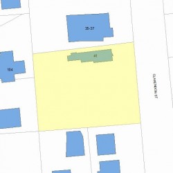 41 Clarendon St, Newton MA 02460-2020 plot plan
