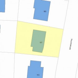 107 Beaumont Ave, Newton MA 02460-2315 plot plan