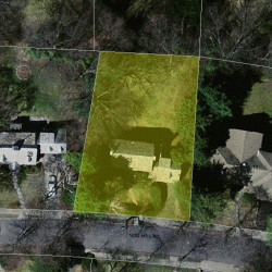 21 Nod Hill Rd, Newton MA  02461-2026 aerial view