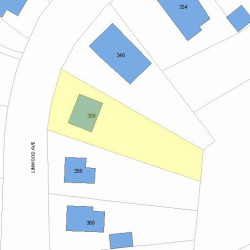 350 Linwood Ave, Newton MA 02460-1343 plot plan