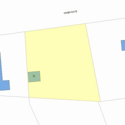 78 Waban Ave, Newton MA 02468-2131 plot plan
