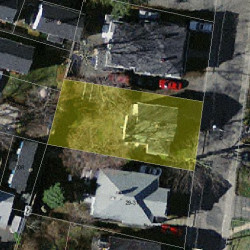 25 Emerson St, Newton MA 02458-1603 aerial view