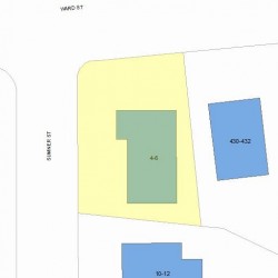 6 Sumner St, Newton MA 02459-1641 plot plan