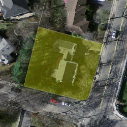 475 Parker St, Newton MA  02459-2652 aerial view