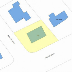 775 Watertown St, Newton MA 02465-2143 plot plan