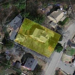 23 Evergreen Ave, Newton MA 02466-1702 aerial view