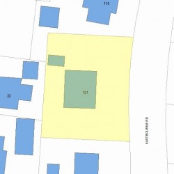121 Eastbourne Rd, Newton MA 02459-1605 plot plan