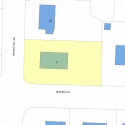 47 Parker Ave, Newton MA 02459-2634 plot plan