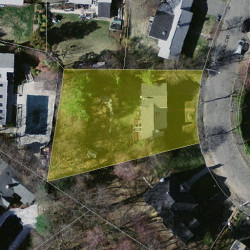 11 Village Cir, Newton MA 02459-3069 aerial view