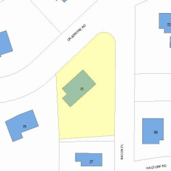 85 Cragmore Rd, Newton MA 02464-1008 plot plan