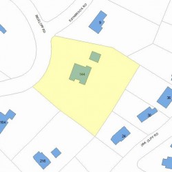 144 Bigelow Rd, Newton MA 02465-3021 plot plan