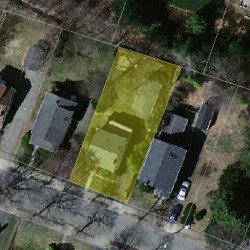 43 Carl St, Newton MA  02461-1905 aerial view