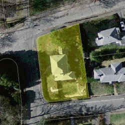 6 Crescent Ave, Newton MA 02459-1831 aerial view