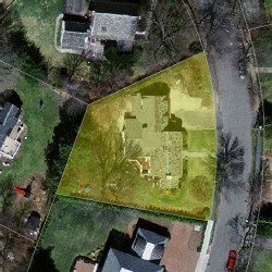 15 Gould Rd, Newton MA 02468-2120 aerial view