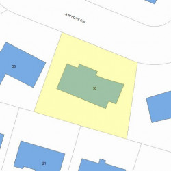 30 Anthony Cir, Newton MA  02460-1110 plot plan