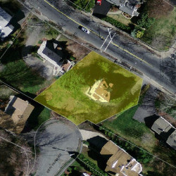 925 Dedham St, Newton MA 02459-3418 aerial view