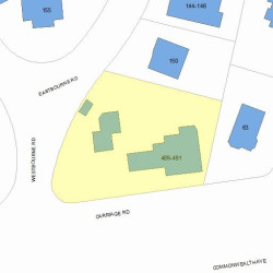 489 Commonwealth Ave, Newton MA 02459-1620 plot plan