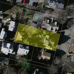 19 Maple Ave, Newton MA 02458-1917 aerial view