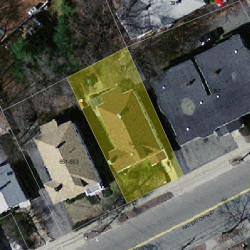 647 Watertown St, Newton MA  02460-1350 aerial view