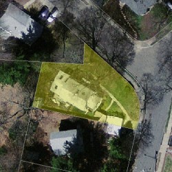 16 Crehore Dr, Newton MA  02462-1109 aerial view