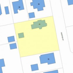 45 Chester St, Newton MA  02461-1433 plot plan