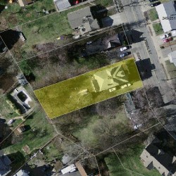 246 Pearl St, Newton MA  02458-1345 aerial view