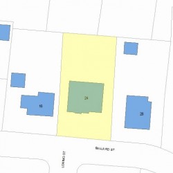 24 Ballard St, Newton MA 02459-1250 plot plan
