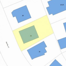 30 Capital St, Newton MA  02458-1302 plot plan