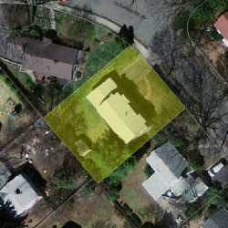 5 Deforest Rd, Newton MA  02462-1110 aerial view