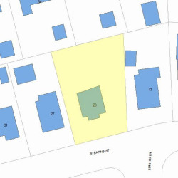 23 Stearns St, Newton MA 02459-2441 plot plan